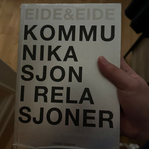 Kommunikasjon i relasjoner bok 3. utgave.