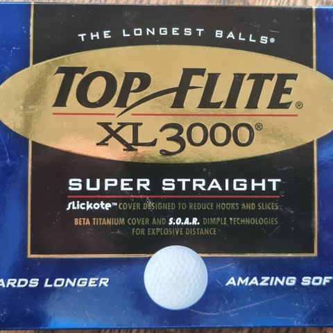 Golfballer Top Flite XL 3000, ubrukte