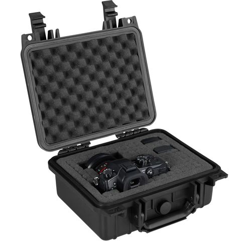 Universal beskyttelseskoffert for kamera, objektiv eller instrumenter.