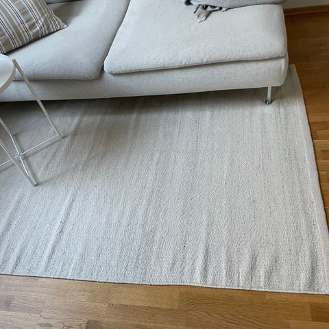 Ikea Tidtabell Teppe, ull, beige, 133x195 cm