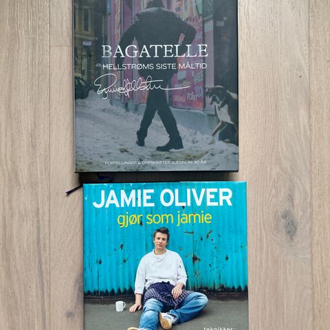 Bøker av Hellstrøm og Jamie Oliver gis bort