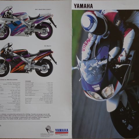 Yamaha  FZR1000R  1994  brosjyre