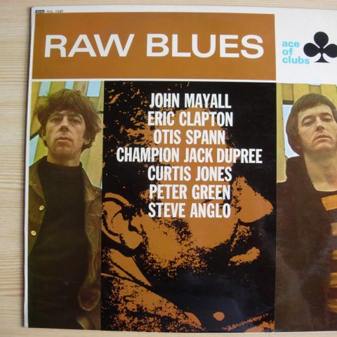 LP plate "RAW Blues" med div. artister