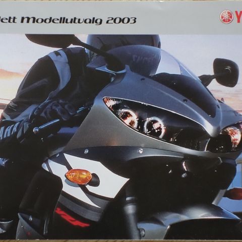 Yamaha 2003 modellutvalg brosjyre