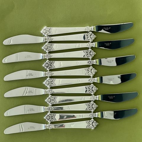 Anitra spisekniver i sølv, 20,6 cm