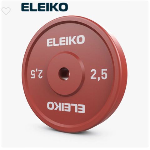 Eleiko 2,5 og 5 kg ønskes kjøpt