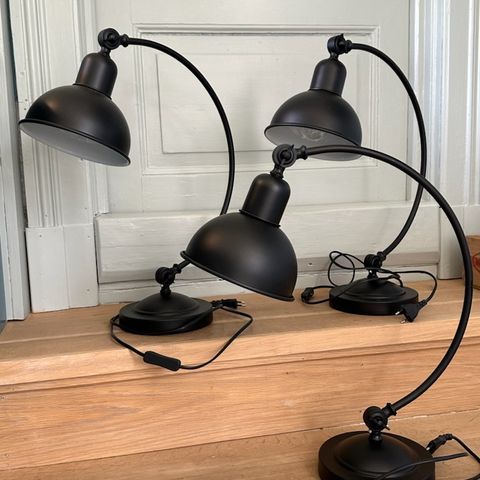 3 bordlamper til salgs