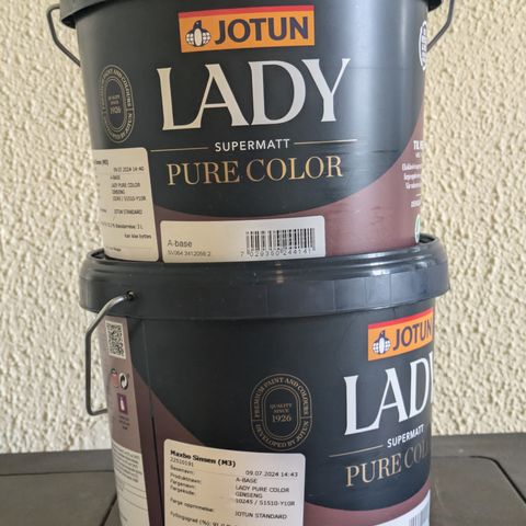 Reservert: 2x 2,7l Jotun Lady Pure Color - 10245 Ginseng (matt innendørs)