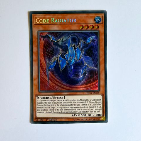 Code Radiator Yu-Gi-Oh! kort