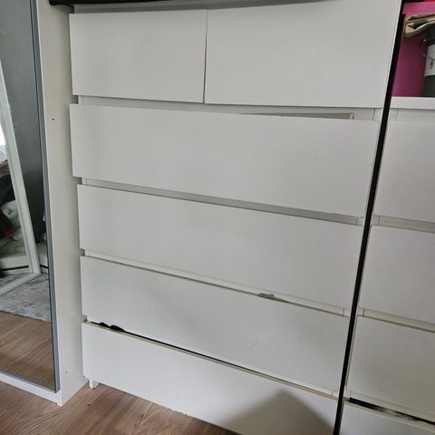 MALM
Kommode, 6 skuffer