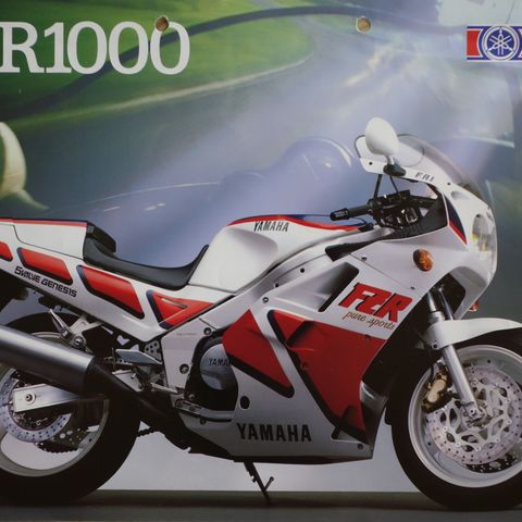 Yamaha FZR750 og FZR1000  1988 brosjyrer