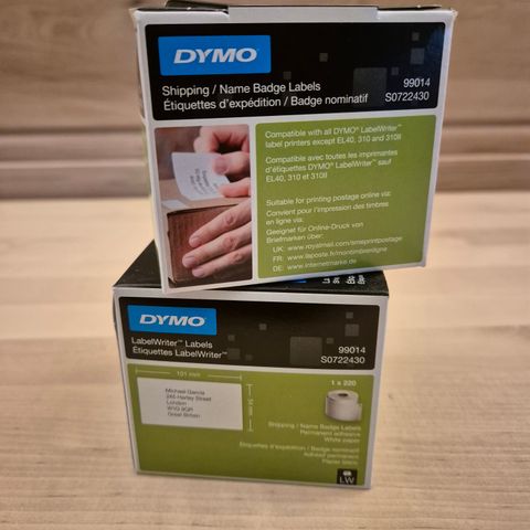 Dymo Labelwriter Etiketter 101x54mm, adresseetiketter