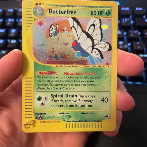 Pokemon kort - Butterfree - 5/165 - Holo Rare