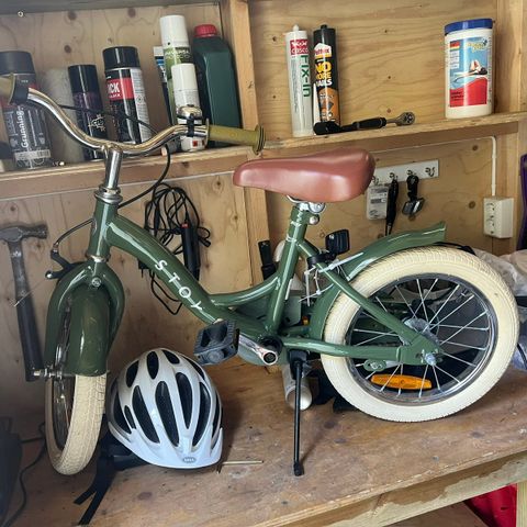 Stoy sykkel m/støttehjul