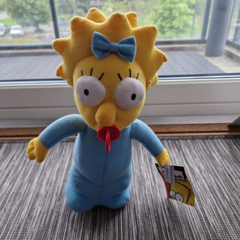Maggie Simpon Simpsons offisell kosedyr plush med tag 2005
