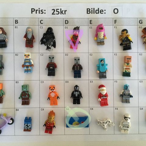 LEGO - figurer - 25kr - (5 for 100kr)