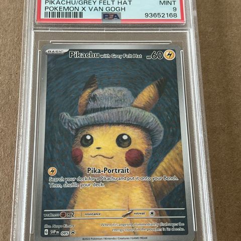 Van Gogh Pikachu PSA 9