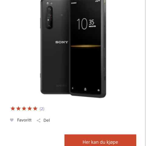 Xperia PRO | Profesjonell smarttelefon med HDMI-inngang) selges/byttees