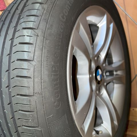 BMW-felger med Continental dekk 205/55 R 16 H (4 stk)