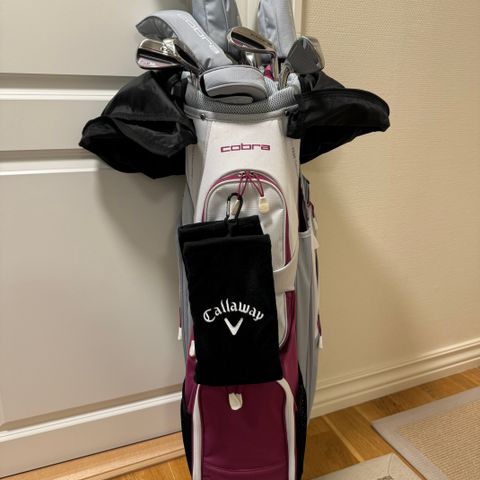 Golfbag med utstyr!