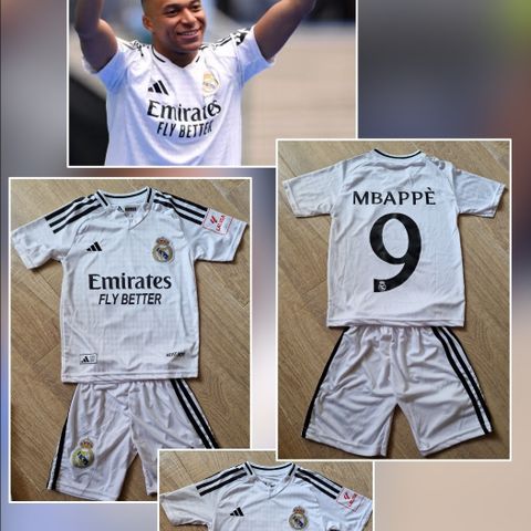 Mbappe No 9, T-skjorte og shorts. Fotballdrakt