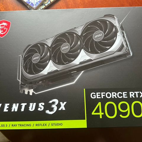 Rtx 4090 MSI ubrukt og uåpnet! Med kvittering!