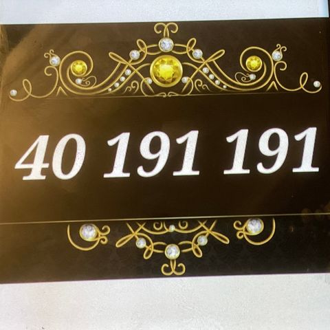Gullnummer 40 191 191
