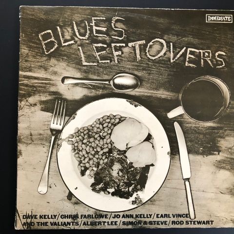 VARIOUS ARTIST "Blues Leftovers" UK 1969 1st press vinyl LP.   Immediate Records