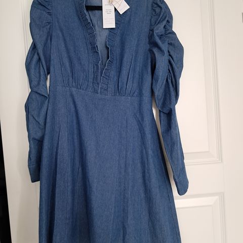 Ny ola/demin  kjole , blå str. M