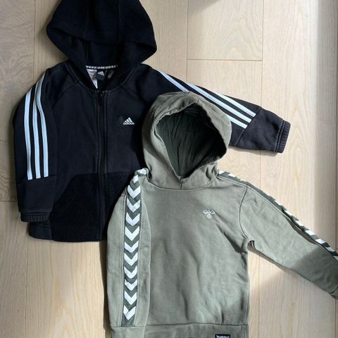 2 gensere str. 110 (Adidas og Hummel)