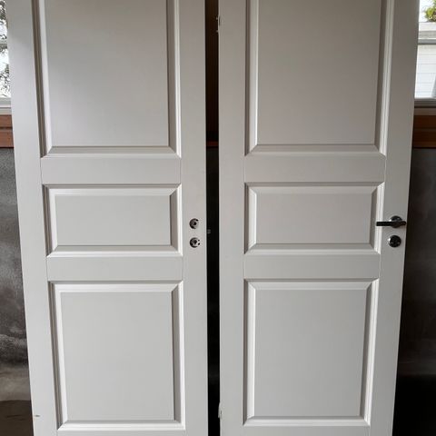 2 stk dørblad - 3 speils