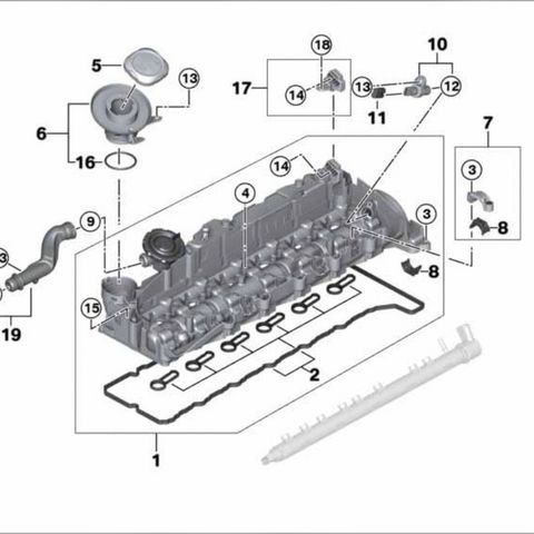 BMW Ventilhuspakning sett REINZ 15-41287-01