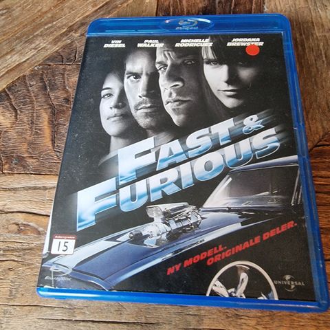 Fast & Furius film (blu-ray)