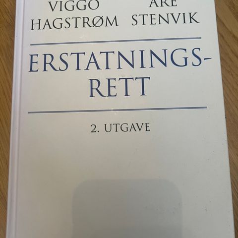 Hagstrøm/Stenvik - Erstatningsrett - 2. utgave