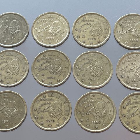 20 Euro Cent 1999 Spania mynter