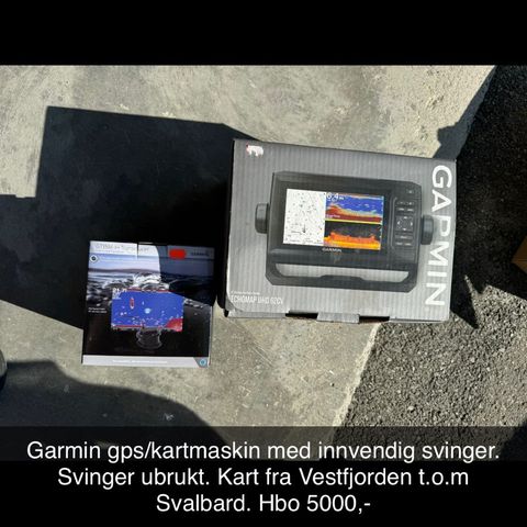 Kartmaskin/gps. Utstyr til båt.