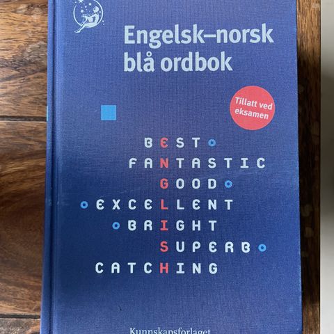 Engel-norsk blå ordbok