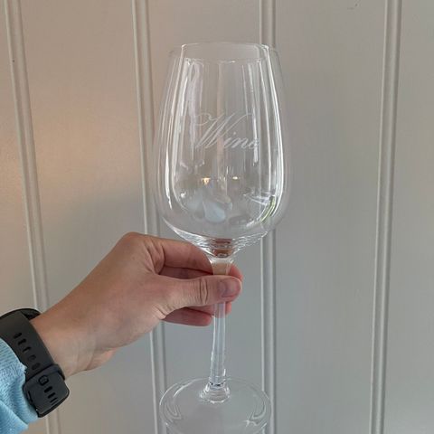 7 stk vinglass m/skrift «Wine»