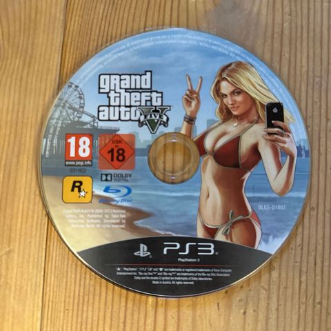 Grand Theft Auto V til Playstation 3 - kun disk