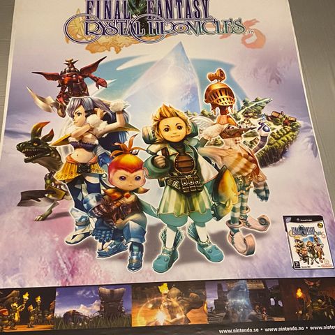 Final fantasy crystal chronicles nintendo gamecube poster