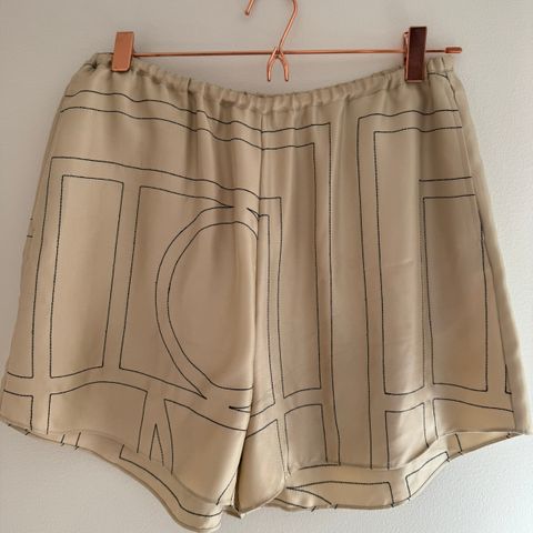 Toteme Monogram Silk PJ shorts