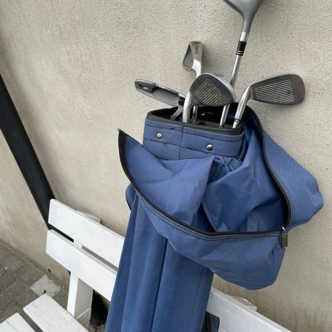 Golfbag m/5 køller