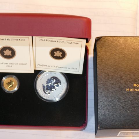 Gullmynt Royal Canadian mint Pietford. sølvmynt 1 oz Pietford.