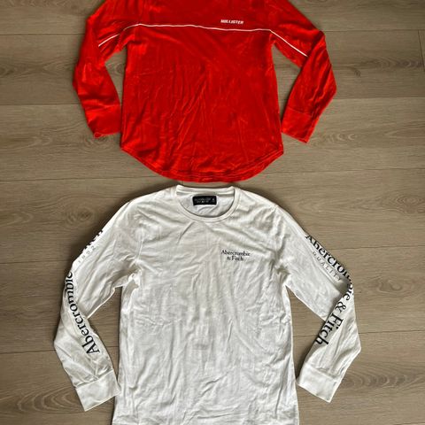 Abercrombie & fitch longsleeve M + Hollister longsleeve S