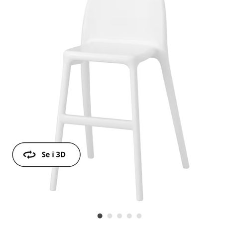 Pent brukt Urban juniorstol fra IKEA