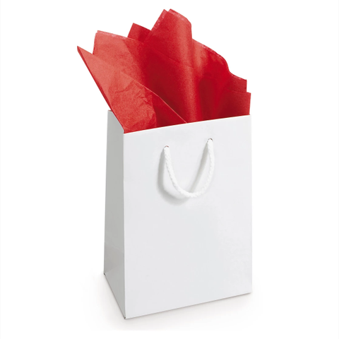 Papir for emballasje, Silkepapir rødt 18gm² - 50x75cm