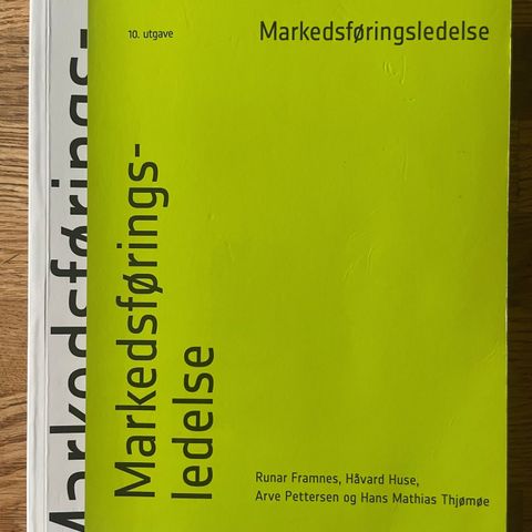 Bok: Markedsføringsledelse