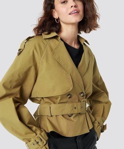 GESTUZ Mira Short Trenchcoat uten ermebelter