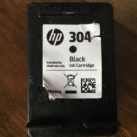 Sort farge til skrive HP 304