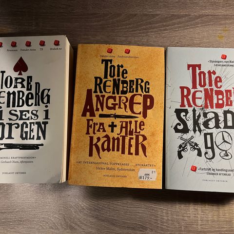 Tore Renbergs "Teksas-serie" – 3 bøker